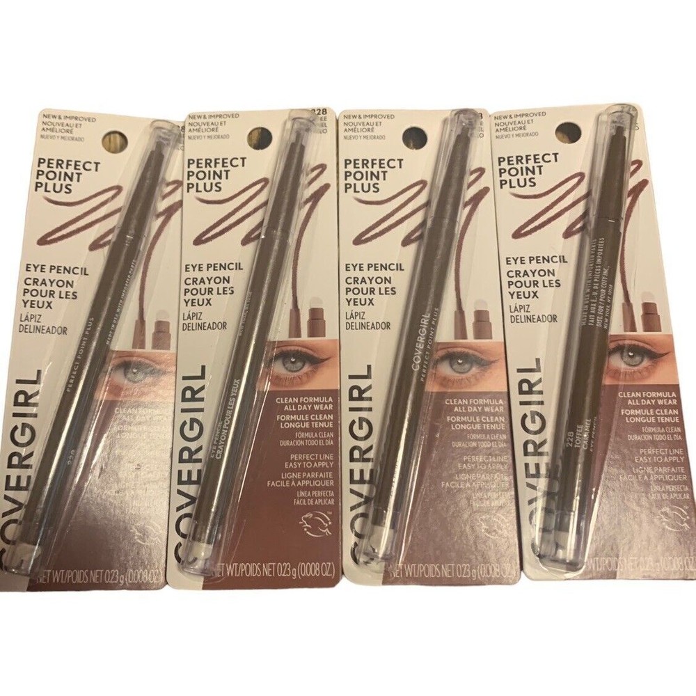 4 Covergirl Perfect Point Plus Eye Pencil 0.008 oz Sealed 228 - Toffee